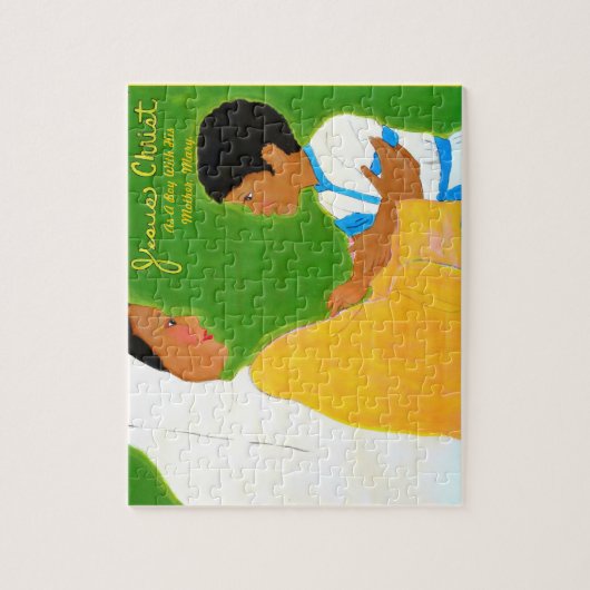 母とイエス ジグソーパズル (縦)