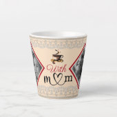 母とコーヒー カフェラテマグ (正面)