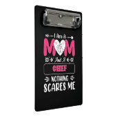 母とシェフは何も私を怖がらせおもしろいない ミニクリップボード (アングル)