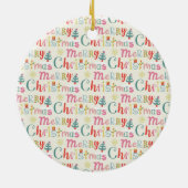 母とパパと4人の子供~ペンギン セラミックオーナメント (裏面)