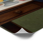 母とパパの喜びの赤ちゃんシャワー ポスター (角)