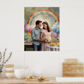 母とパパの喜びの赤ちゃんシャワー ポスター (キッチン)