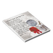 母とパパの詩 – 25結婚周年 ノートパッド (アングル)