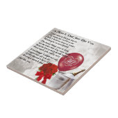 母とパパの詩 – 40結婚周年 タイル (側面)