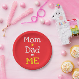 母とパパは私 ペーパープレート