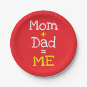 母とパパは私 ペーパープレート (正面)