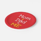母とパパは私 ペーパープレート (アングル)