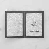 母とパパクリスタル記念日の挨拶 カード (内部)