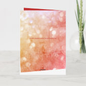 母とパパルビー記念日グリーティングカード。 カード (裏面)