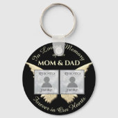 母とパパ写真記念キーチェーン キーホルダー (正面)