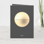 母とパパ真珠記念日の挨拶 カード (裏面)