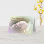 母とパパ結婚の記念日のグリーティングカード カード (黄色い花)