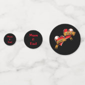 母とパパ記念日パーティー コンフェッティ (正面)