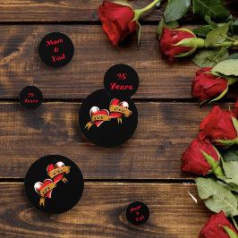 母とパパ記念日パーティー コンフェッティ