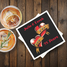 母とパパ記念日パーティー スタンダードカクテルナプキン