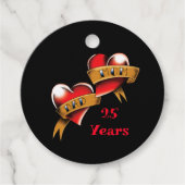 母とパパ記念日パーティー フェイバータグ (正面)