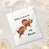 母とパパ記念日パーティー フェイバーバッグ (クリップ留めされた状態)