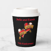 母とパパ記念日パーティー 紙コップ (裏面)