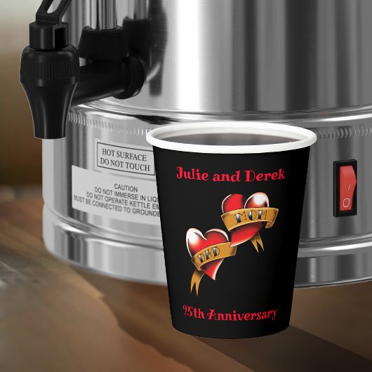 母とパパ記念日パーティー 紙コップ