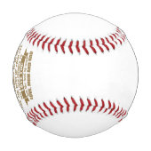 母とパパ野球からの息子への贈り物 野球ボール (正面)