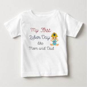 母とパパ ベビーTシャツ