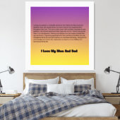 「母とパパ – 私の永遠賛美の」 キャンバスプリント (インサイチュ (寝室))