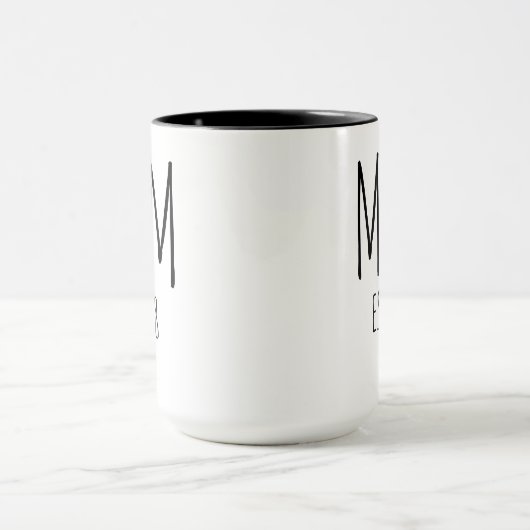 母とパーソナライズされたパパマグカップ、赤ちゃんシャワーギフト マグカップ (中央)