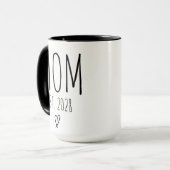 母とパーソナライズされたパパマグカップ、赤ちゃんシャワーギフト マグカップ (正面左)