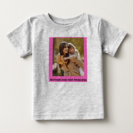 母とプリンセス ベビーTシャツ (正面)
