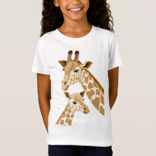 母とベビーのキリンキッズTシャツ Tシャツ