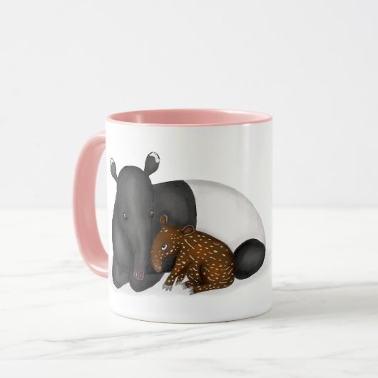 母とベビーのタピール最高のの「ママ・エバー」マグカップ マグカップ (正面左)