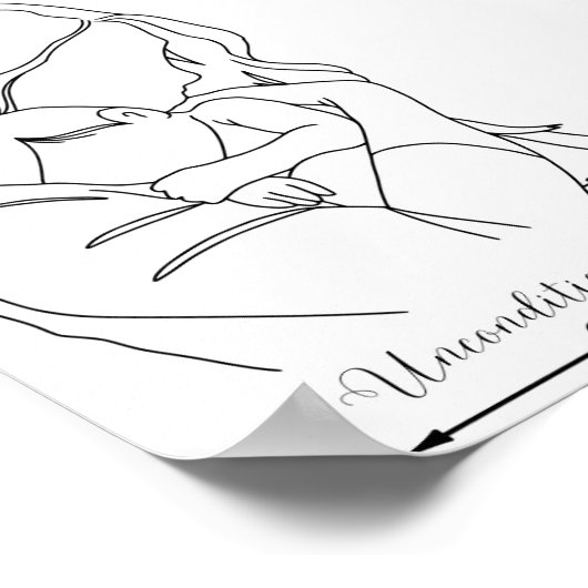 母とベビーのポスター ポスター (角)