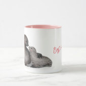 母とベビーの毛皮のシ最高のールムー・エバー・マグ マグカップ (中央)