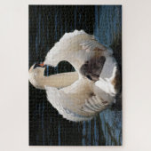 母とベビーの白鳥パズル ジグソーパズル (縦)