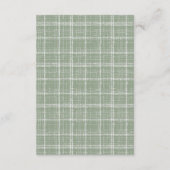 母とベビーは水の色の森の招待 エンクロージャーカード (裏面)