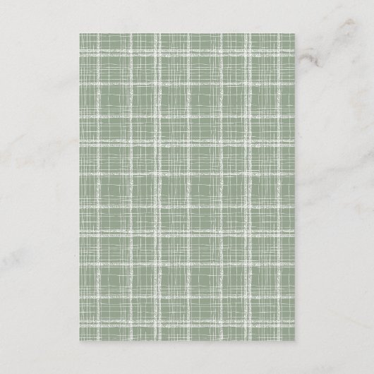 母とベビーは水の色の森の招待 エンクロージャーカード (裏面)