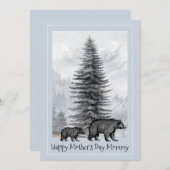 母とベビーウッドランドが母の日ママ (正面/裏面)