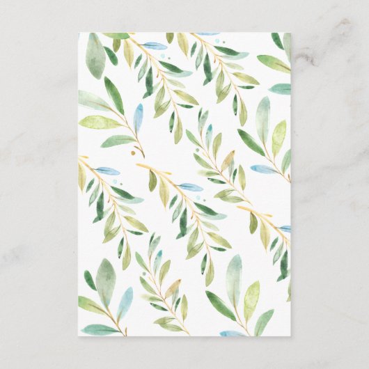 母とベビーウルフベビーシャワーベビーカード用ブック エンクロージャーカード (裏面)