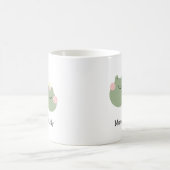 母とベビーカエル，マッパーソナライズされたチングファミリー コーヒーマグカップ (中央)