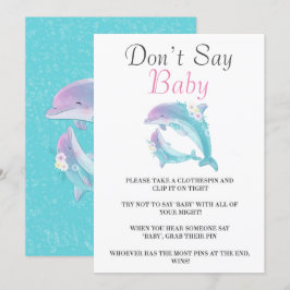 母とベビーガールドルフィンズはベビーカードを言わない