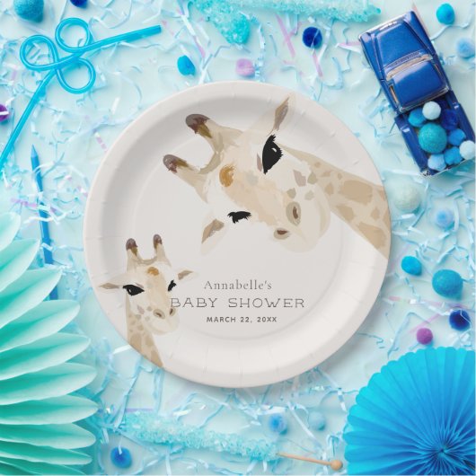母とベビーキリン水の色ベビーシャワー ペーパープレート (パーティー)