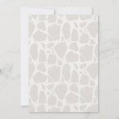 母とベビーキリンGreigeドライブ – ベビーシャワー 招待状 (裏面)