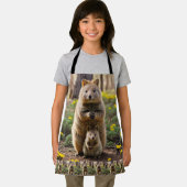 母とベビークッカキッズフルプリントエプロン エプロン (インサイチュ)