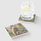 母とベビークッカストーンコースター ストーンコースター (横)