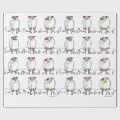 母とベビークリスマス ラッピングペーパー (フラット)