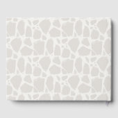 母とベビージラフェグリーゲウォータカラー ゲストブック (裏面)