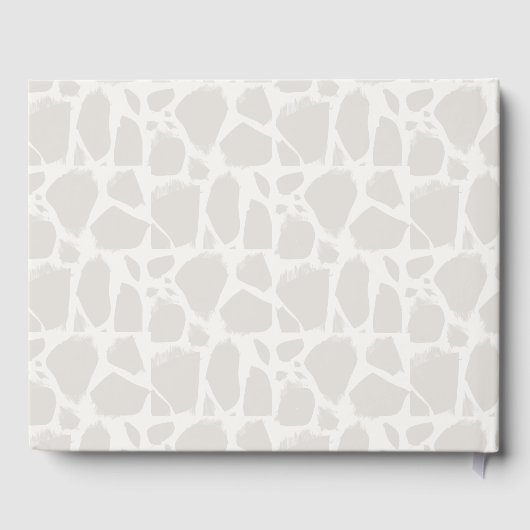 母とベビージラフェグリーゲウォータカラー ゲストブック (裏面)