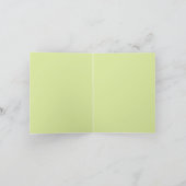 母とベビースロット歓迎の折り畳みグリーティングカード カード (内部)