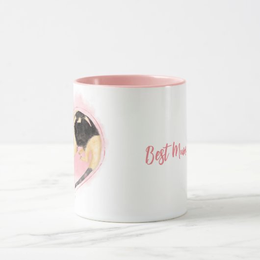 母とベビータマンデュアのアンテータマ最高のムムエバーマグカップ マグカップ (中央)