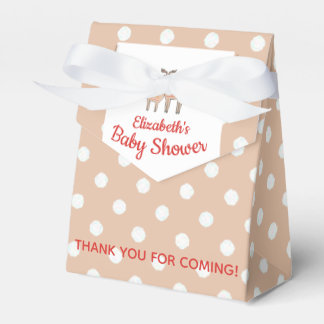 母とベビートナカイ赤ちゃんシャワー フェイバーボックス